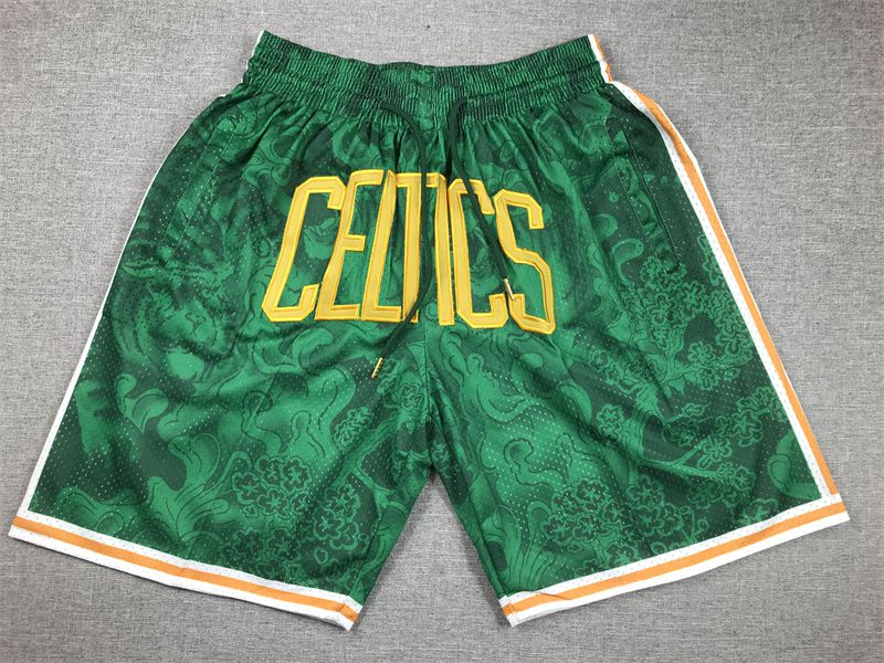 2025 Men NBA Boston Celtics Shorts Green style 5->orlando magic->NBA Jersey